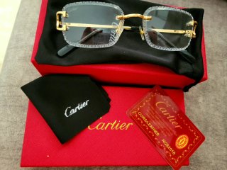 Gafas Cartier sin graduación doradas