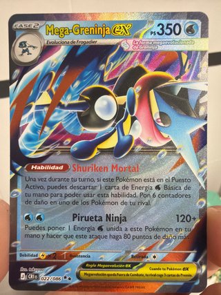 Mega-Greninja EX Carta Pokémon Español