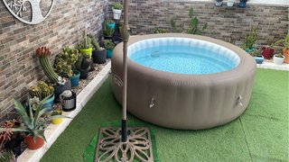 Jacuzzi Intex Lay-Z-Spa Marrón/Blanco