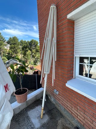 Estructura sombrilla 4m metal