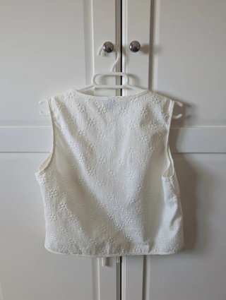 Chaleco SHEIN blanco roto talla S