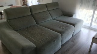 Sofá Chaise Longue Gris