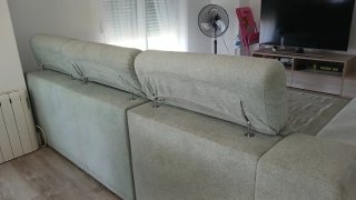 Sofá Chaise Longue Gris