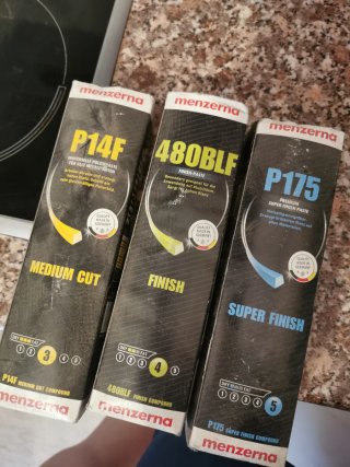 Pulimentos Menzerna P14F, 480BLF, P175