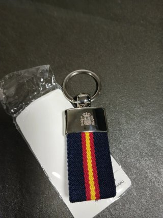 Llavero Bandera España Escudo Grabado Nuevo