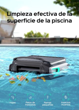 Skimmer Piscina Solar Wybot F1 Robot Flotante