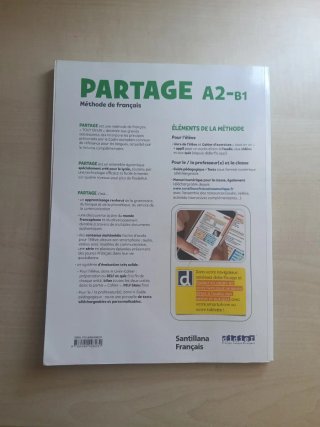 LIBRO FRANCES PARTAGE A2/B1 LIVRE+CAHIER
