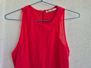 Vestido Zara Rojo Talla M