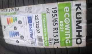 Neumático Kumho EcoWing ES31 185/65 R15 88T