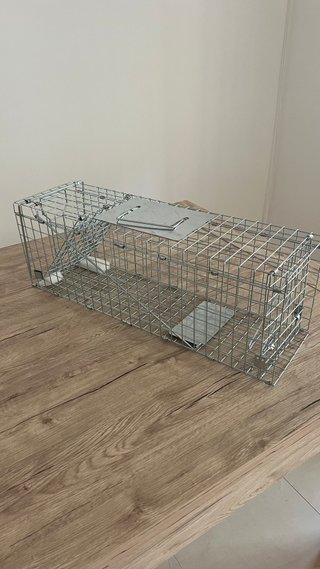 Transportín metálico para animales