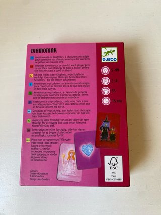 Juego cartas infantil Djeco Diamoniak