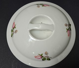 Porcellana d Aquitaine casseruola coperchio 14x13