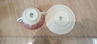 Juego Taza Consomé y Plato La Cartuja Sevilla
