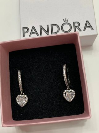 Pendientes Pandora Corazón Circonitas aro