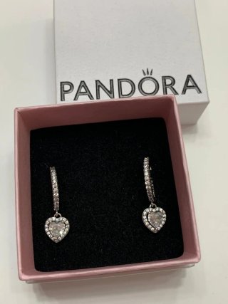 Pendientes Pandora Corazón Circonitas aro