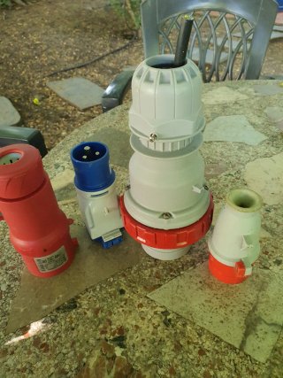 4 Piezas Enchufes Conectores Industriales