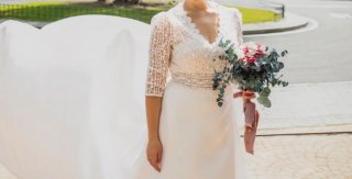 Vestido Novia Rosa Clará Orense Talla 38