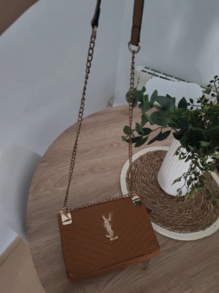 Bolso YSL Marrón Dorado
