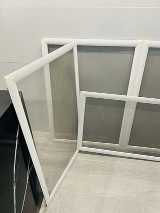 Mosquiteras correderas blancas