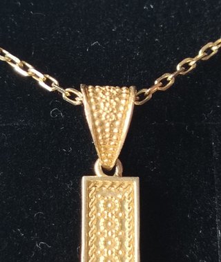 Cadena y Cruz Plata 925 con Piedra sultanita