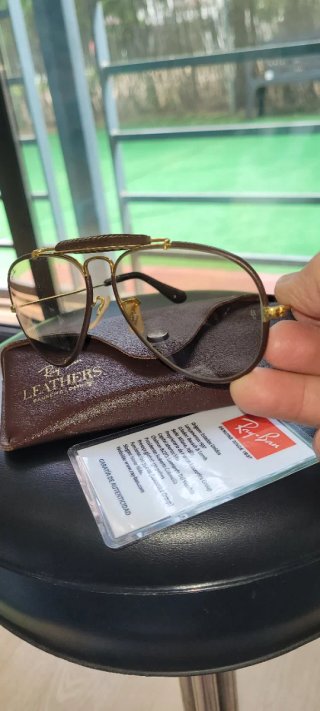 Ray-Ban Aviator Cuero Dorado USA
