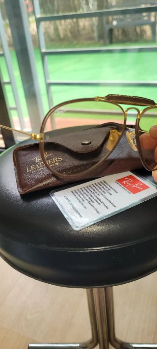Ray-Ban Aviator Cuero Dorado USA