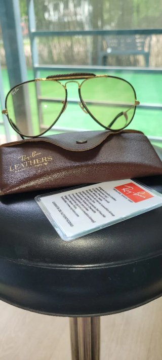 Ray-Ban Aviator Cuero Dorado USA
