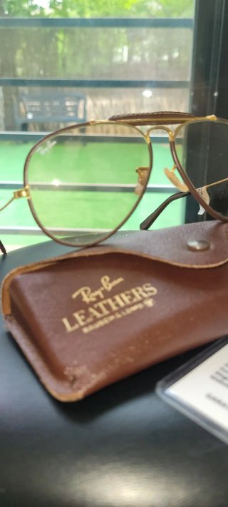 Ray-Ban Aviator Cuero Dorado USA