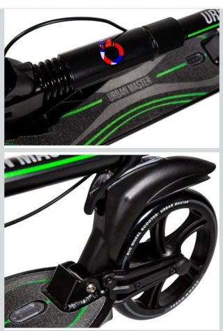 Patinete Big Wheel Kick Scooter Negro