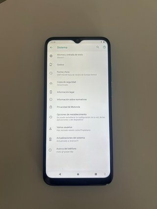 Motorola G8 Power Lite Blu