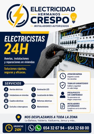 Averías Eléctricas en Viviendas 24h