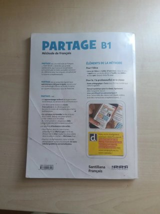 LIBRO FRANCES B1 PARTAGE LIVRE DE L'ÉLÈVE + CAHIER