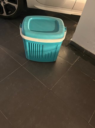 Nevera portátil azul
