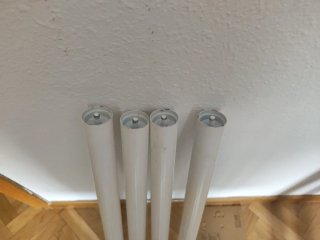 Patas blancas 70 cm (Set de 4) 4 cm diámetro
