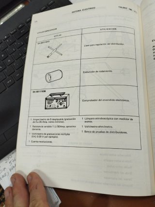 Manual Taller Talbot Chrysler 180 2L Diesel Mayo 7