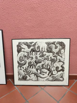 Tríptico Láminas M.C. Escher