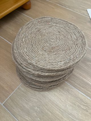 Sobreplatos de yute (beige/marrón) 18 unidades