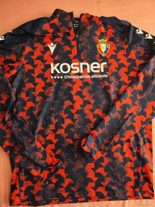 Sudadera calentamiento Osasuna Talla S Macron