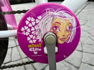 Bicicleta niña Btwin rosa y blanca