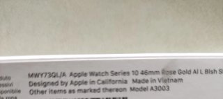 Apple Watch Series 10 Oro Rosa 46 gos y cel