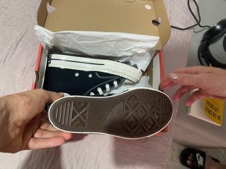 Converse plataforma negro/blanco sin estrenar