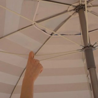Sombrilla playa Ø220 UV50 antiviento inclinable
