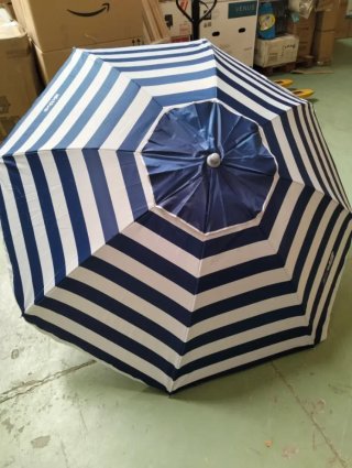 Sombrilla playa Ø220 UV50 antiviento inclinable