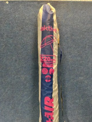 Sombrilla playa Ø220 UV50 antiviento inclinable