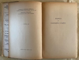 Libro Diario 1941 43 - Galeazzo Ciano volume 2