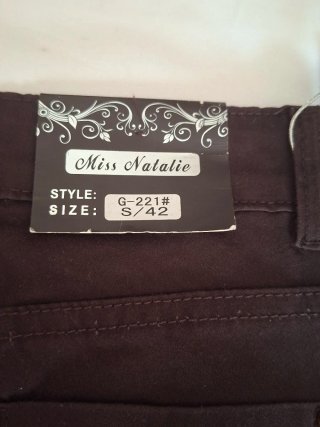 Pantalón Miss Natalie Talla 36 Marrón Nuevo