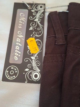 Pantalón Miss Natalie Talla 36 Marrón Nuevo