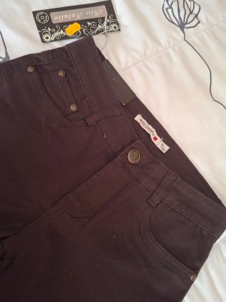 Pantalón Miss Natalie Talla 36 Marrón Nuevo