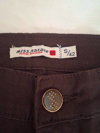 Pantalón Miss Natalie Talla 36 Marrón Nuevo