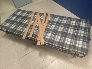 Cama Plegable Metálica con Colchón